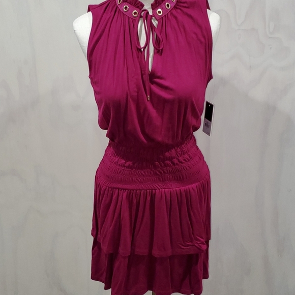 NWT Juicy Couture Knit Crepe Jersey Flirty Dress XS - Picture 1 of 8